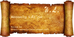Wessely Léna névjegykártya